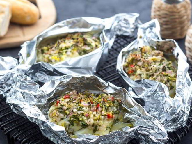 Рецепт трески на гриле с кинзой и лаймом