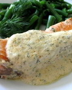 Тушеная красная рыба