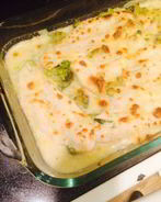 Запеченная рыба с брокколи