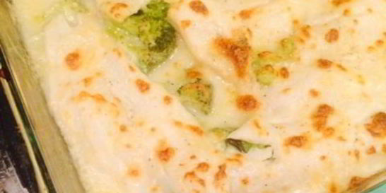 Запеченная рыба с брокколи