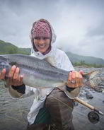 Жареная горбуша