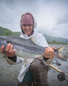 Жареная горбуша