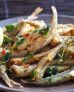 Жареная корюшка