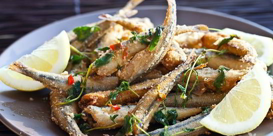 Жареная корюшка