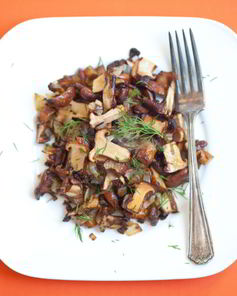 Жареные лисички