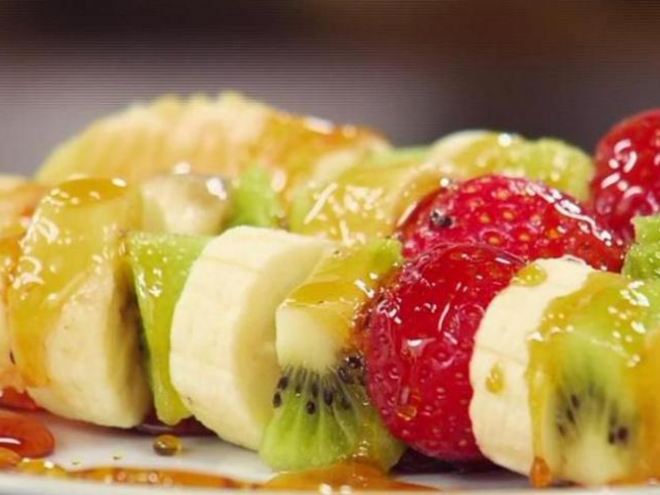 Рецепт фруктовых шашлычков