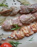 Говяжий шашлык в чайном маринаде