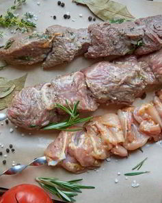 Говяжий шашлык в чайном маринаде