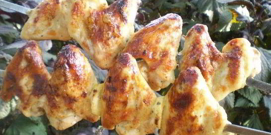 Куриный шашлык на кефире
