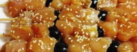 куриный шашлык в соевом маринаде с маслинами. Шаг 5