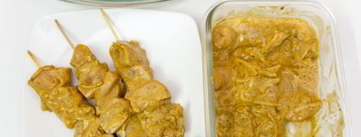 куриные шашлычки с пастой тикка масала. Шаг 4