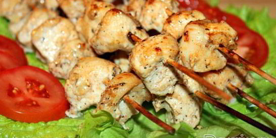 Куриные шашлычки в духовке