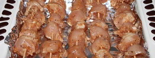 куриные шашлычки в духовке. Шаг 3