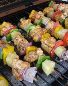 Куриные шашлычки в лимонном маринаде