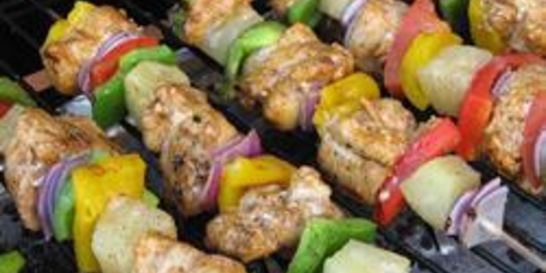 Куриные шашлычки в лимонном маринаде