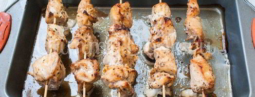 куриные шашлыки на шпажках. Шаг 3