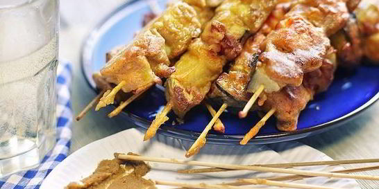 Овощной шашлык в кляре