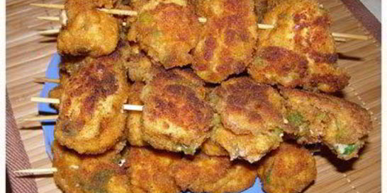 Шашлычки из курицы в панировке