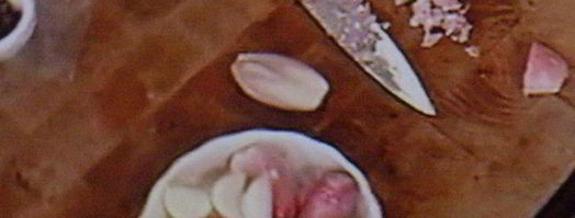 шашлычки из ягненка с картофельными пальчиками и икрой из баклажанов. Шаг 3