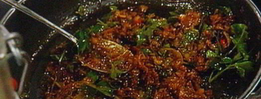 шашлычки из ягненка с картофельными пальчиками и икрой из баклажанов. Шаг 7