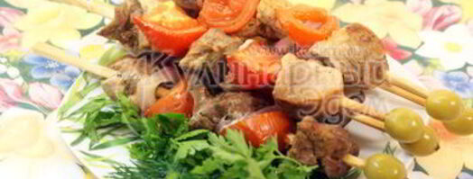 шашлычки с помидорками в лимонном маринаде. Шаг 6