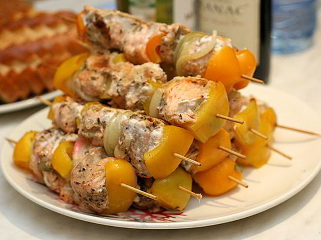 Рецепт шашлычка из рыбы