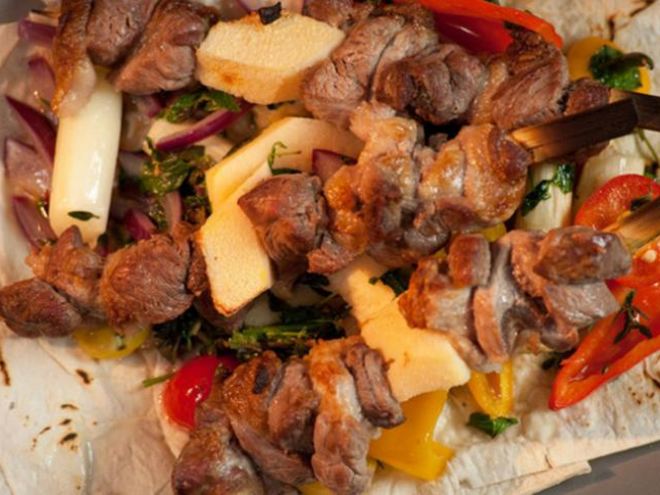 Рецепт шашлыка из баранины с айвой