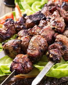 Шашлык из баранины в лимонно-уксусном маринаде