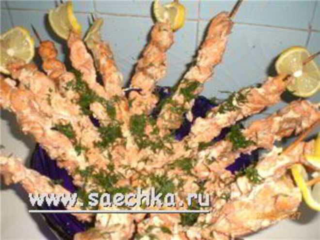 Рецепт шашлыка из форели