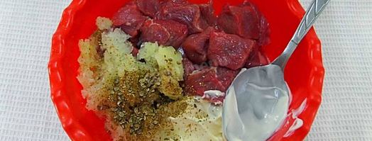 шашлык из говядины чтобы мясо было мягким. Шаг 5