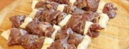 шашлык из говядины на шпажках. Шаг 7