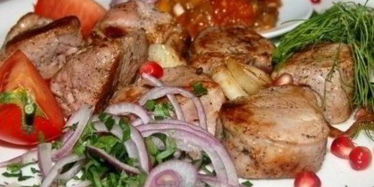 Шашлык из говядины по-узбекски