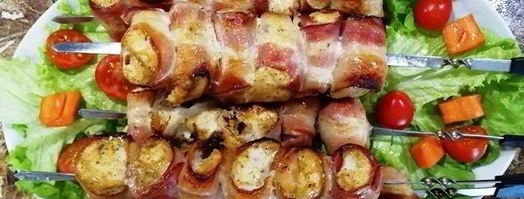 шашлык из индейки в беконе. Шаг 12