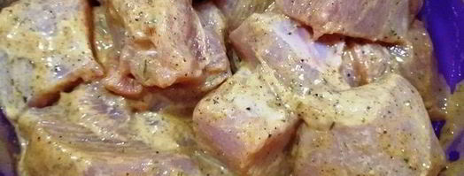 шашлык из индейки в беконе. Шаг 5