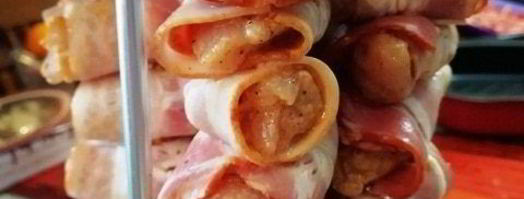 шашлык из индейки в беконе. Шаг 9