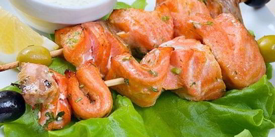 Шашлык из кижуча