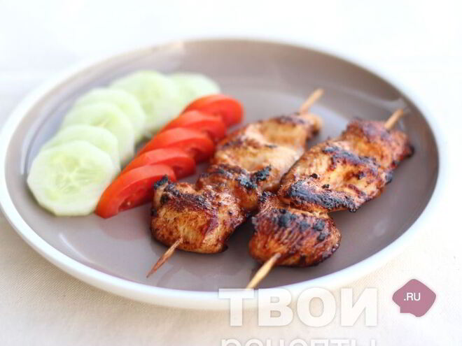 Рецепт шашлыка из куриного филе