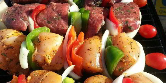 Шашлык из куриных грудок