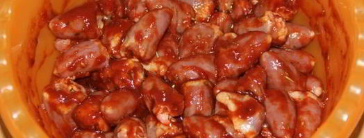 шашлык из куриных сердечек в томатном соусе. Шаг 6