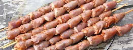 шашлык из куриных сердечек в томатном соусе. Шаг 7