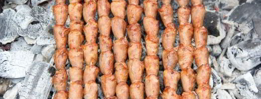 шашлык из куриных сердечек в томатном соусе. Шаг 8