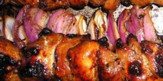 Шашлык из курицы по-барбадосски