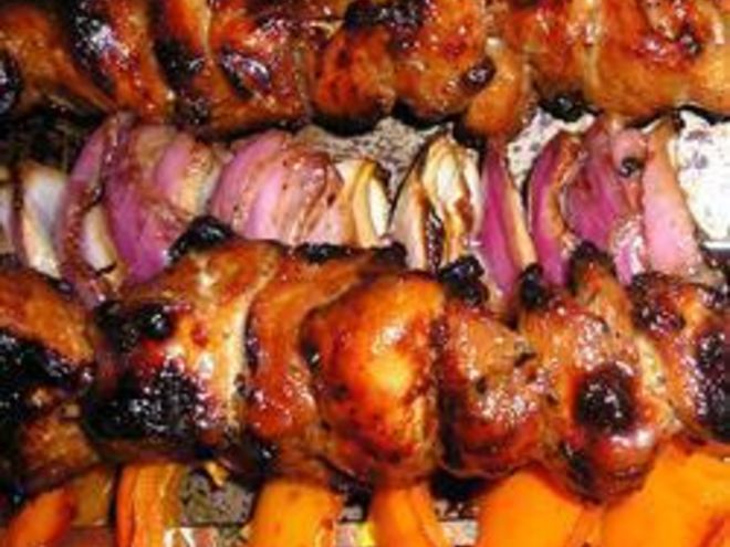 Рецепт шашлыка из курицы по-барбадосски