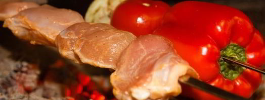 шашлык из курицы с овощами. Шаг 4