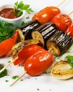 Шашлык из овощей на гриле