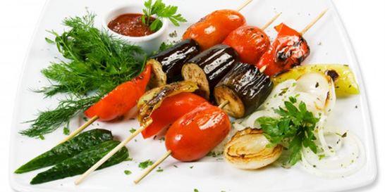 Шашлык из овощей на гриле