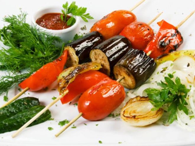 Рецепт шашлыка из овощей на гриле
