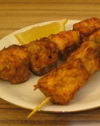 Шашлык из семги на сковороде