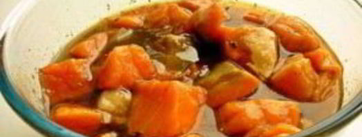 шашлык из семги на сковороде. Шаг 2