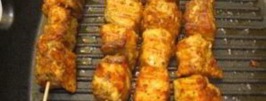 шашлык из семги на сковороде. Шаг 5